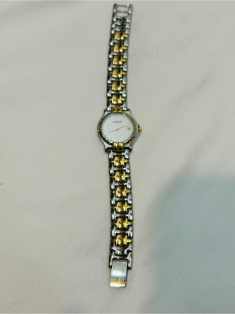 Women's Two-Tone Gold and Silver Bracelet Watch